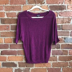 Express magenta knit top